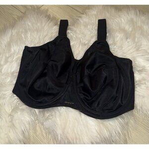 Elomi 8041 Energise High Impact Underwire Sports Bra Unpadded Womens 36I Black